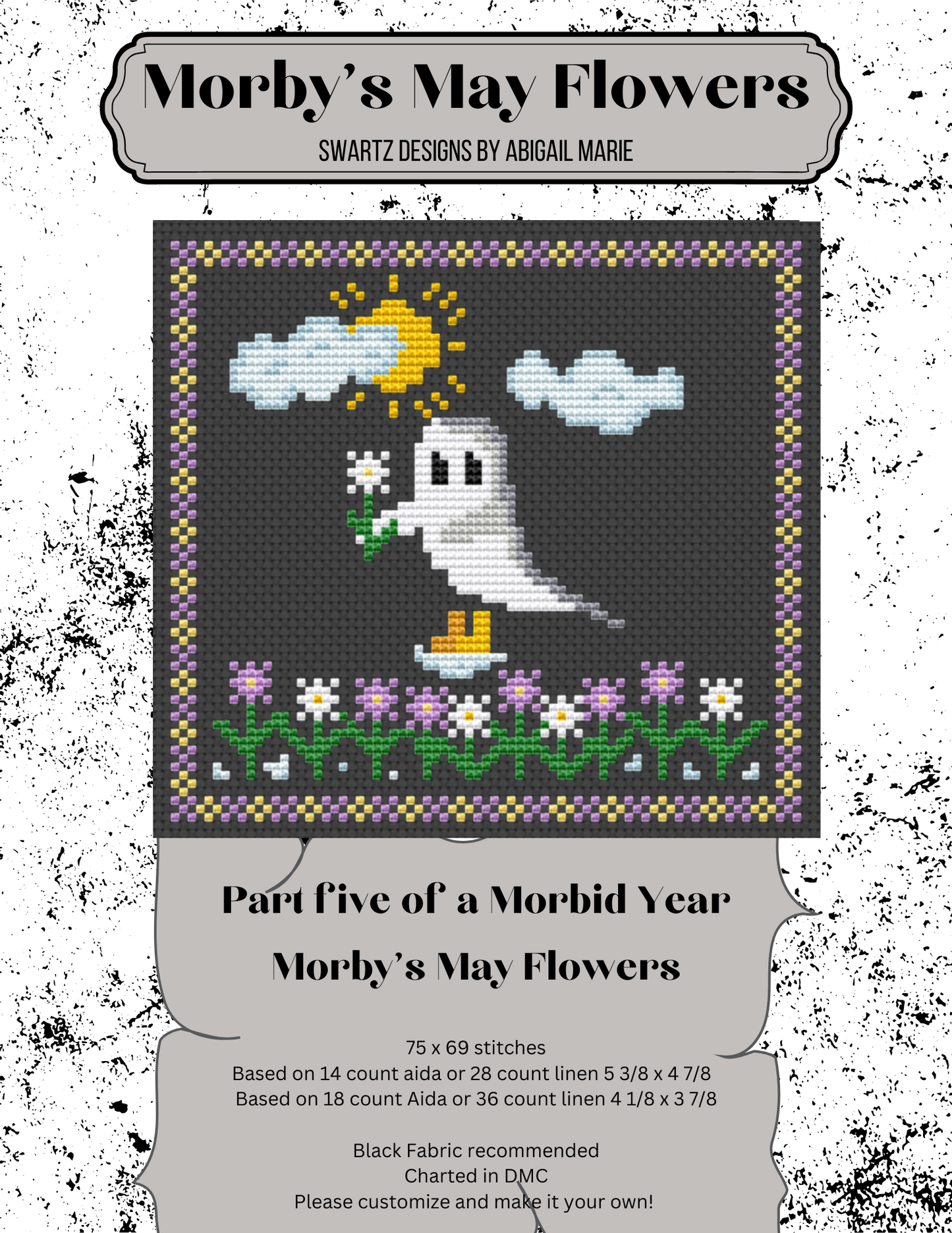 Morby's May Flowers | Part Five of A Morbid Year PDF  Cross Stitch Pattern (Copy)