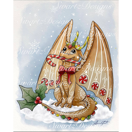 Gingerbread Dragon by Parenteillustration