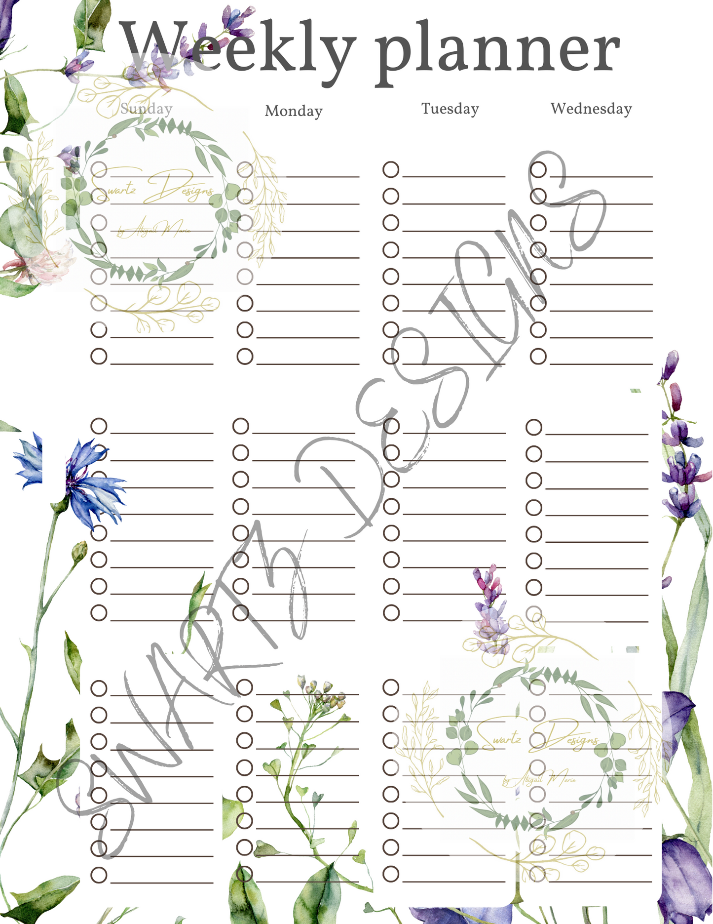 April | Planner PDF download