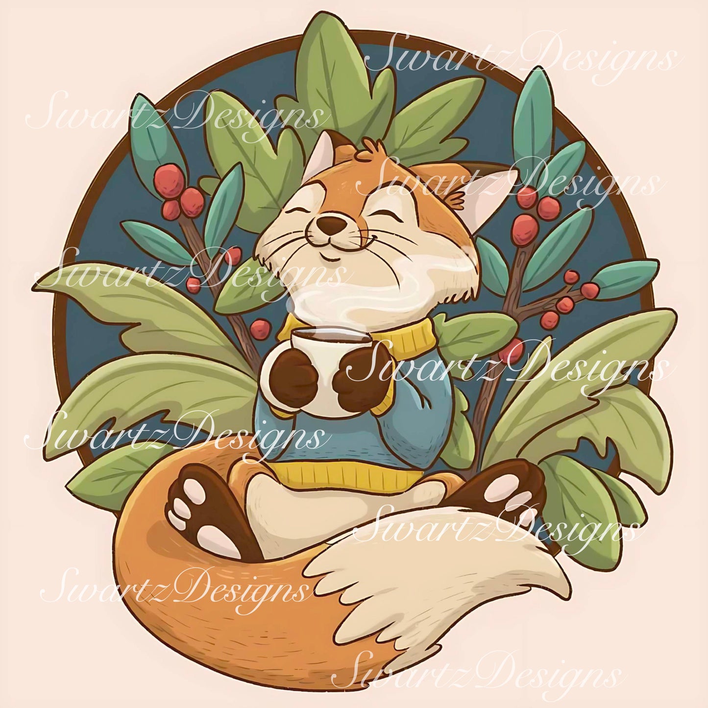 Foxy Brew by Parente Illustrations