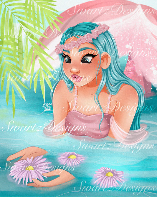 Mermaid Lagoon by JessicaLynnDraws