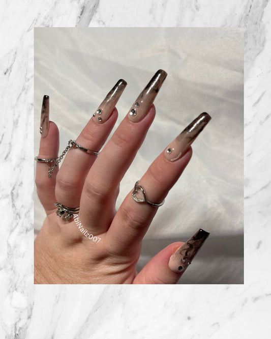 Smoke Show | Luxury Press On Nails | Handmade Custom Order